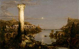 Der Kurs des Imperiums: Verwüstung, 1836 von Thomas Cole | Gemälde-Reproduktion