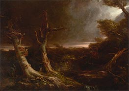 Tornado in amerikanischem Wald, 1831 von Thomas Cole | Gemälde-Reproduktion