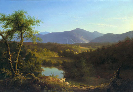 View near the Village of Catskill, 1827 | Thomas Cole | Gemälde Reproduktion