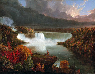 Fernsicht auf Niagarafälle, 1830 | Thomas Cole | Gemälde Reproduktion