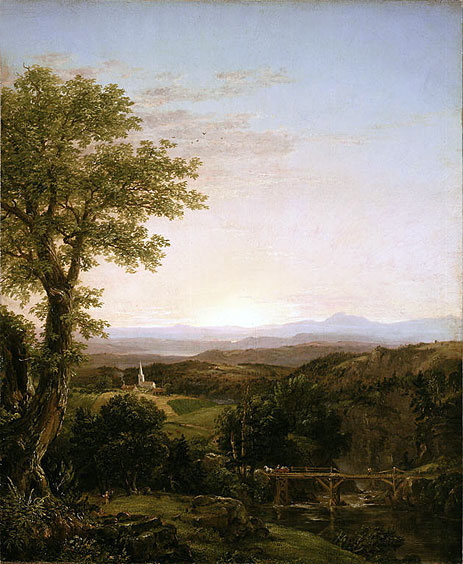 New England Landschaft, 1839 | Thomas Cole | Gemälde Reproduktion