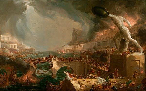 Course of Empire - Destruction, 1836 | Thomas Cole | Gemälde Reproduktion