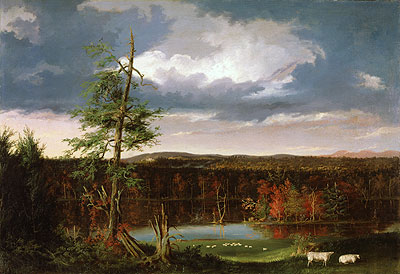Landscape, the Seat of Mr. Featherstonhaugh in the Distance, 1826 | Thomas Cole | Gemälde Reproduktion