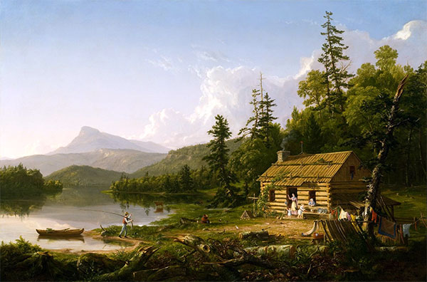 Haus im Wald, 1847 | Thomas Cole | Gemälde Reproduktion