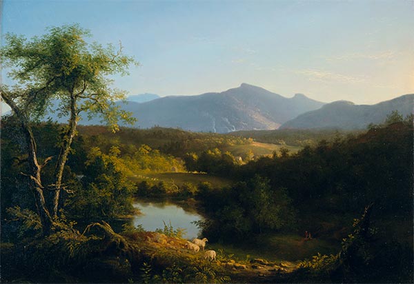 Blick auf das Dorf Catskill, 1827 | Thomas Cole | Gemälde Reproduktion