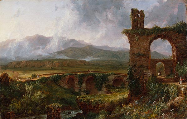 Ein Blick in der Nähe des Tivoli (Morgen), 1832 | Thomas Cole | Gemälde Reproduktion