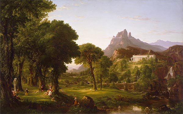 Traum von Arkadien, 1838 | Thomas Cole | Gemälde Reproduktion