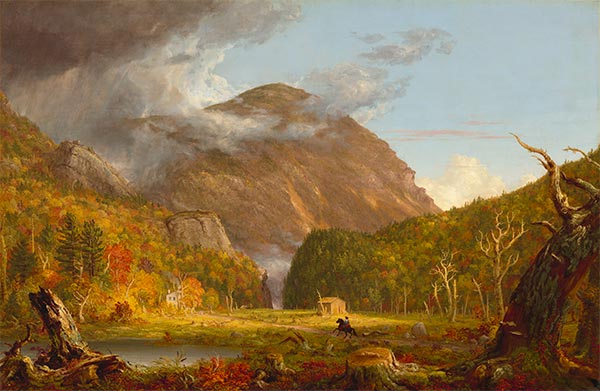 Ein Blick auf den Pass der Weißen Berge (Crawford Notch), 1839 | Thomas Cole | Gemälde Reproduktion