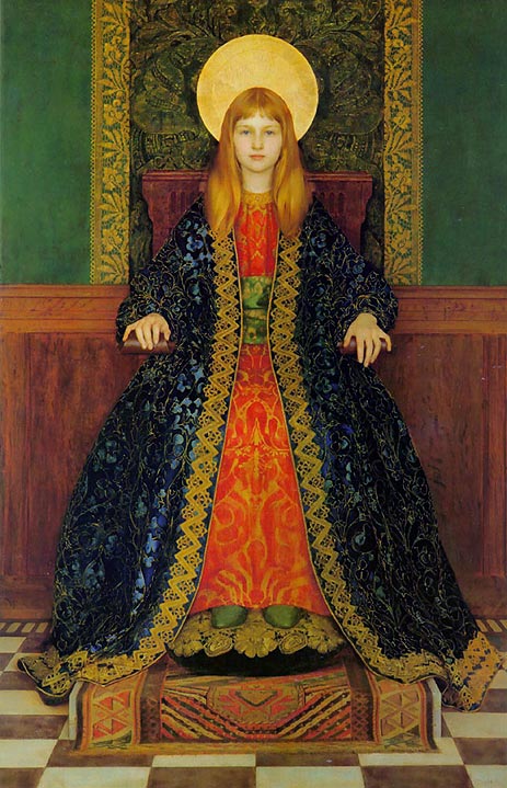 The Child Enthroned, 1894 | Thomas Gotch | Painting Reproduction
