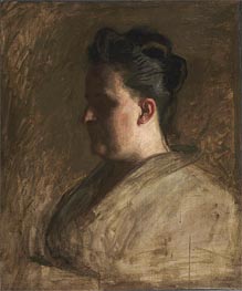 Portrait of Blanche Hurlburt, c.1885/86 von Thomas Eakins | Gemälde-Reproduktion