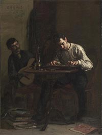 Professionals at Rehearsal, 1883 by Thomas Eakins | Painting Reproduction
