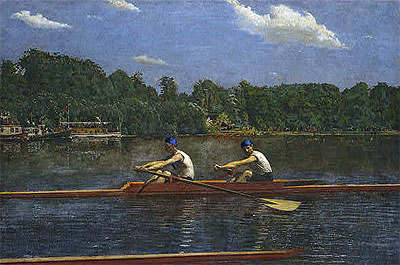 The Biglin Brothers Racing, 1872 by Thomas Eakins | Painting Reproduction