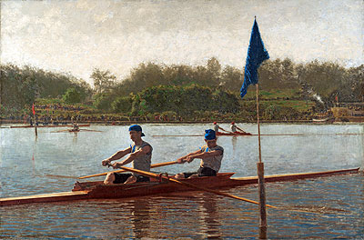 The Biglin Brothers Turning the Stake Boat, 1873 | Thomas Eakins | Painting Reproduction