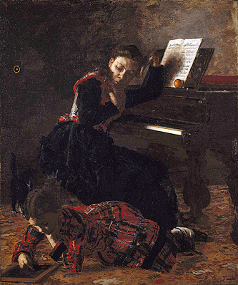 Home Scene, c.1871 by Thomas Eakins | Painting Reproduction