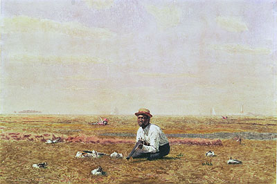 Whistling for Plover, 1874 by Thomas Eakins | Painting Reproduction