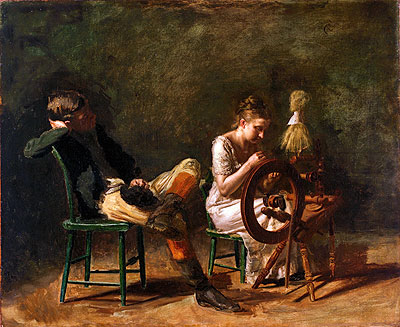The Courtship, c.1878 by Thomas Eakins | Painting Reproduction