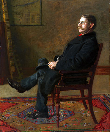 Frank Jay St. John, 1900 von Thomas Eakins | Gemälde-Reproduktion