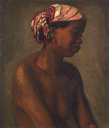 Negerin, c.1867/69 von Thomas Eakins | Gemälde-Reproduktion