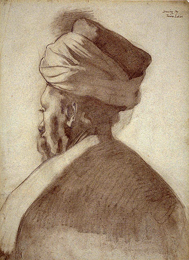 Mann mit Turban, c.1866/67 von Thomas Eakins | Gemälde-Reproduktion