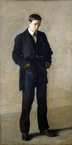 Der Denker: Porträt von Louis N. Kenton, 1900 von Thomas Eakins | Gemälde-Reproduktion