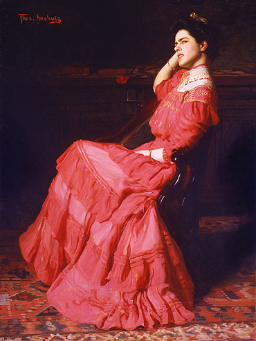 Eine Rose, 1907 von Thomas Eakins | Gemälde-Reproduktion