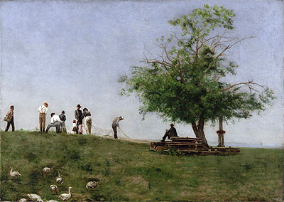Mending the Net, 1881 | Thomas Eakins