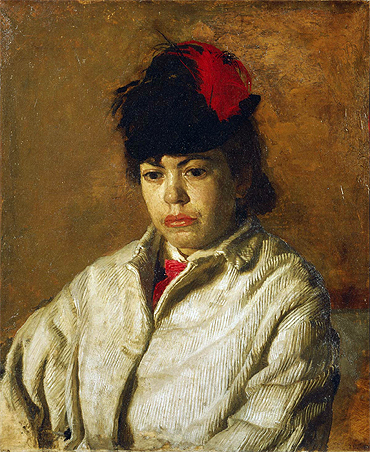 Porträt von Margaret Eakins in einem ..., c.1871 von Thomas Eakins | Gemälde-Reproduktion