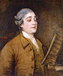 Portrait of Giusto Ferdinando Tenducci, Castrato Singer and Composer, c.1773/75 by Gainsborough | Painting Reproduction