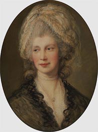 Charlotte, Queen of England, Undated von Gainsborough | Gemälde-Reproduktion