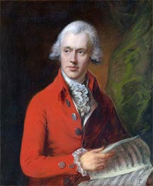 Charles Rousseau Burney, c.1775/80 by Gainsborough | Painting Reproduction