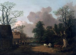 Landschaft mit Milchmädchen | Gainsborough | Gemälde Reproduktion