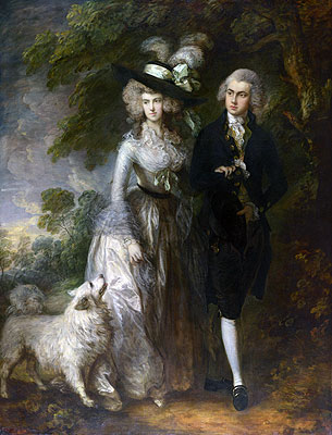 Herr und Frau William Hallett (Der Morgen-Weg), 1785 | Gainsborough | Gemälde Reproduktion