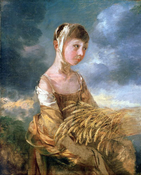 Miss Gainsborough Gleaning, undated | Gainsborough | Gemälde Reproduktion
