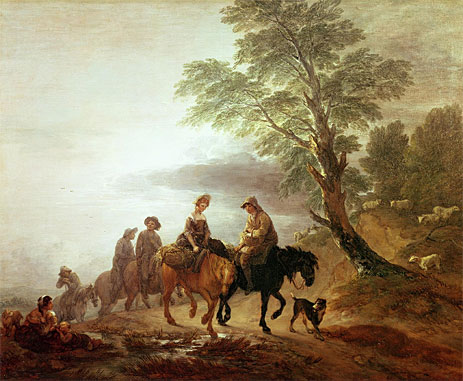 Peasants Going to Market Early Morning, 1770 | Gainsborough | Painting Reproduction