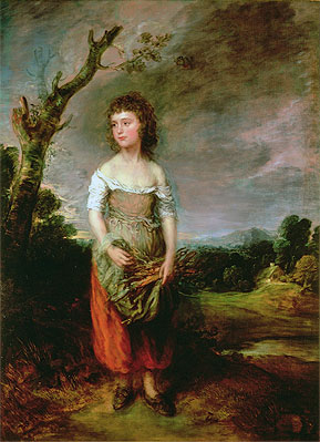 Peasant Girl Gathering Faggots, 1782 | Gainsborough | Gemälde Reproduktion