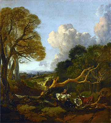 The Fallen Tree, c.1750/53 | Gainsborough | Gemälde Reproduktion