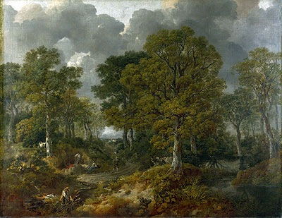 Cornard Wood, near Sudbury, Suffolk (Gainsborough's Forest), 1748 | Gainsborough | Painting Reproduction