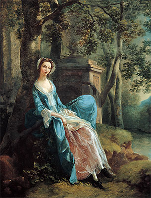 Porträt einer Frau, möglicherweise der Familie Lloyd, c.1750 | Gainsborough