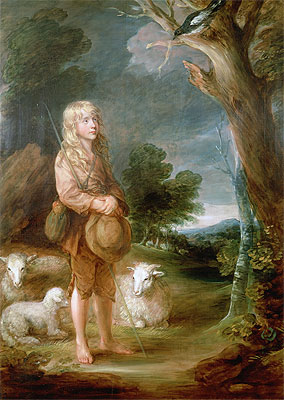 Hirtenjunge, der einer Elster zuhört, n.d. | Gainsborough