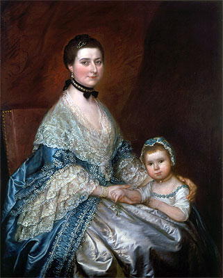 Mrs. Bedingfield and her Daughter, c.1760/70 | Gainsborough | Gemälde Reproduktion