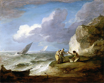 Coastal Scene, Undated | Gainsborough | Gemälde Reproduktion