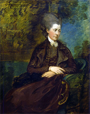 Portrait of Georgiana Poyntz, Countess Spencer, c.1780/81 | Gainsborough | Painting Reproduction