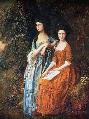 The Linley Sisters (Mrs. Sheridan and Mrs. Tickell), c.1772 | Gainsborough | Painting Reproduction