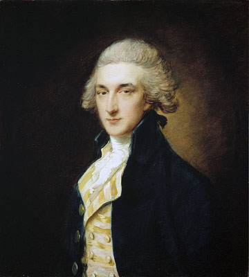 Sir John Edward Swinburne, 1785 | Gainsborough | Painting Reproduction