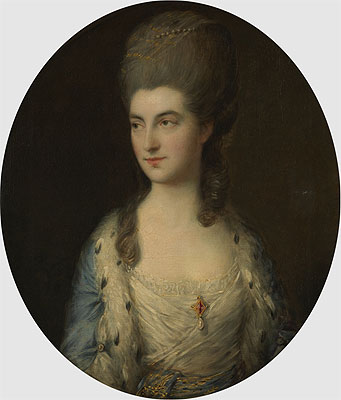 Porträt einer jungen Frau (Miss Sparrow) | Gainsborough | Gemälde Reproduktion