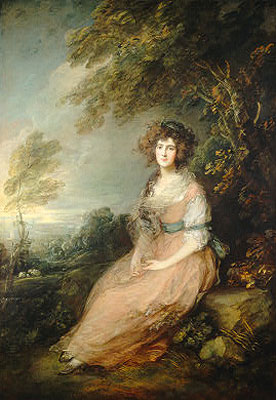 Mrs. Richard Brinsley Sheridan, c.1785/87 | Gainsborough | Gemälde Reproduktion