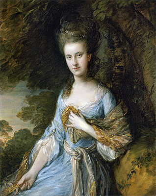 Porträt von Miss Sarah Buxton | Gainsborough | Gemälde Reproduktion