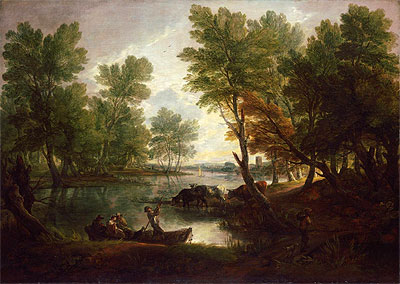 View near King's Bromley, on Trent, Staffordshire, c.1768/70 | Gainsborough | Painting Reproduction