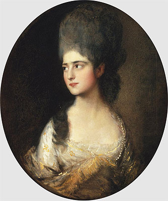 Portrait of Miss Elizabeth Linley, c.1775 | Gainsborough | Painting Reproduction