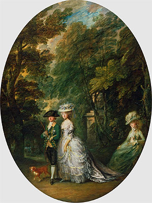 Henry, Duke of Cumberland, with Anne, Duchess of Cumberland, and Lady Elizabeth Luttrell, c.1785/88 | Gainsborough | Gemälde Reproduktion